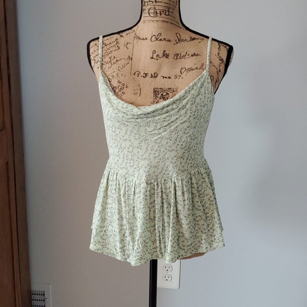 Swoop neck flowy tank